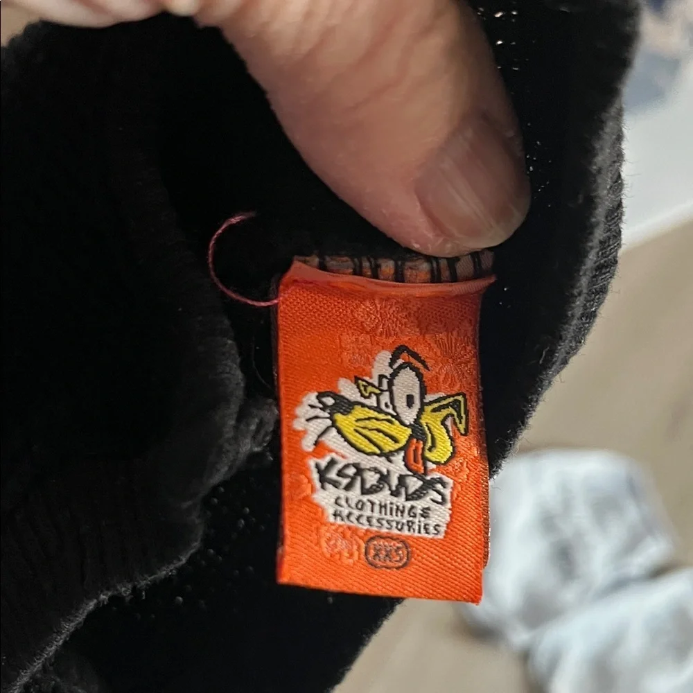 Black dog  Hoodie with Bold Print